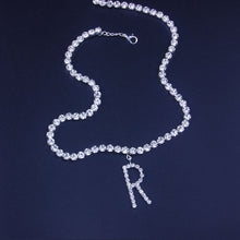 Load image into Gallery viewer, Initial Rhinestone Necklace
